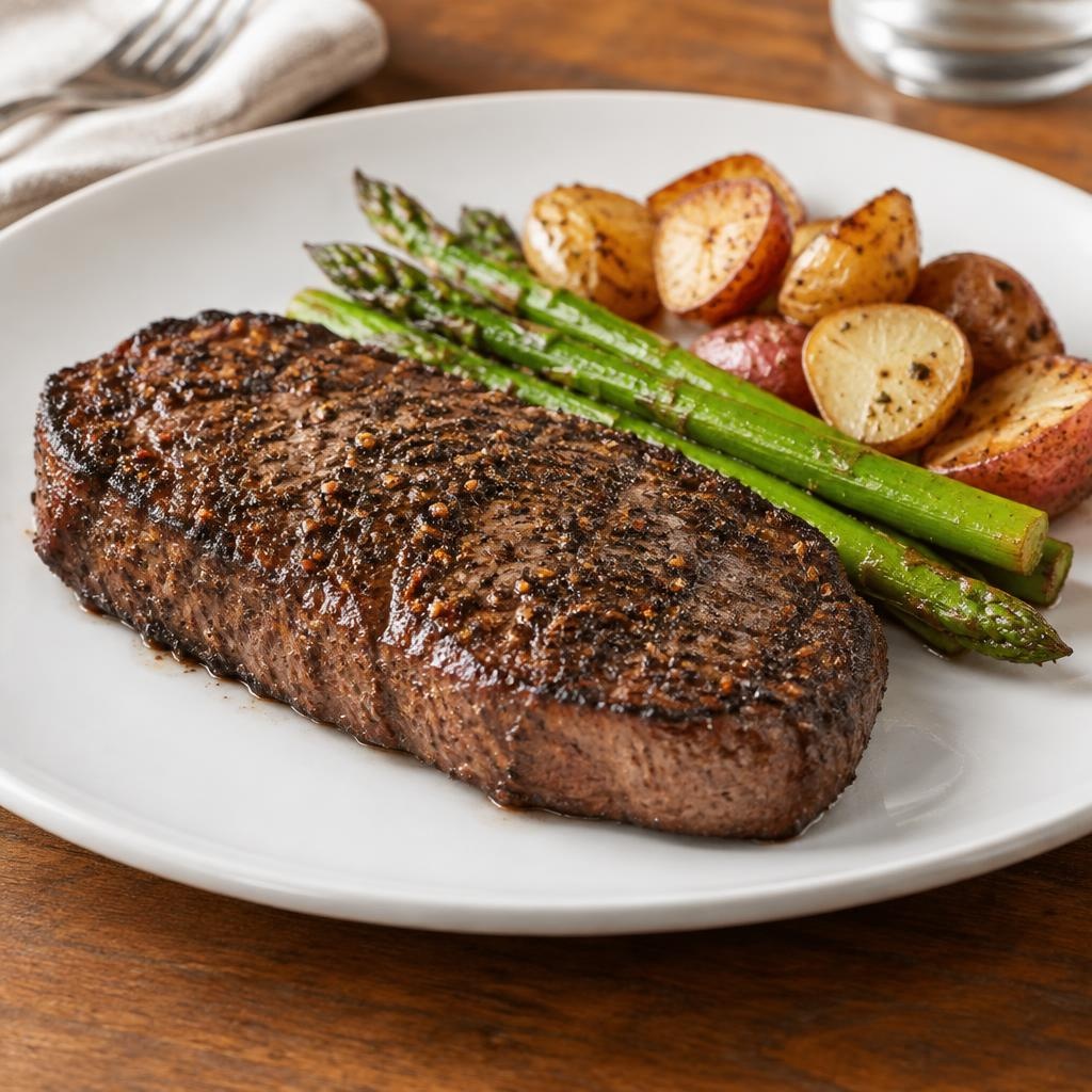 Entree: Canada – Quebec – Montreal-style bison steak recipe