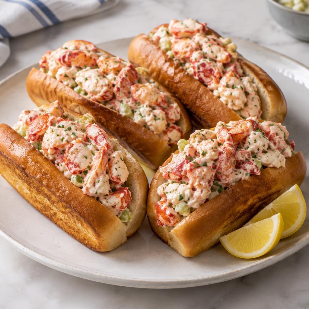 Entree: United States – New England – Old-Fashioned Maine Lobster Roll recipe