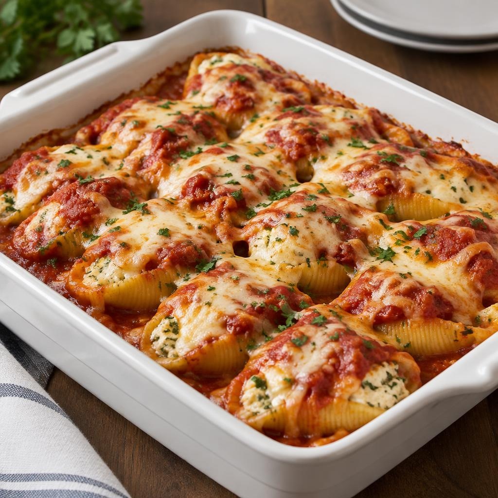 Entree: United States – Stuffed Shells recipe