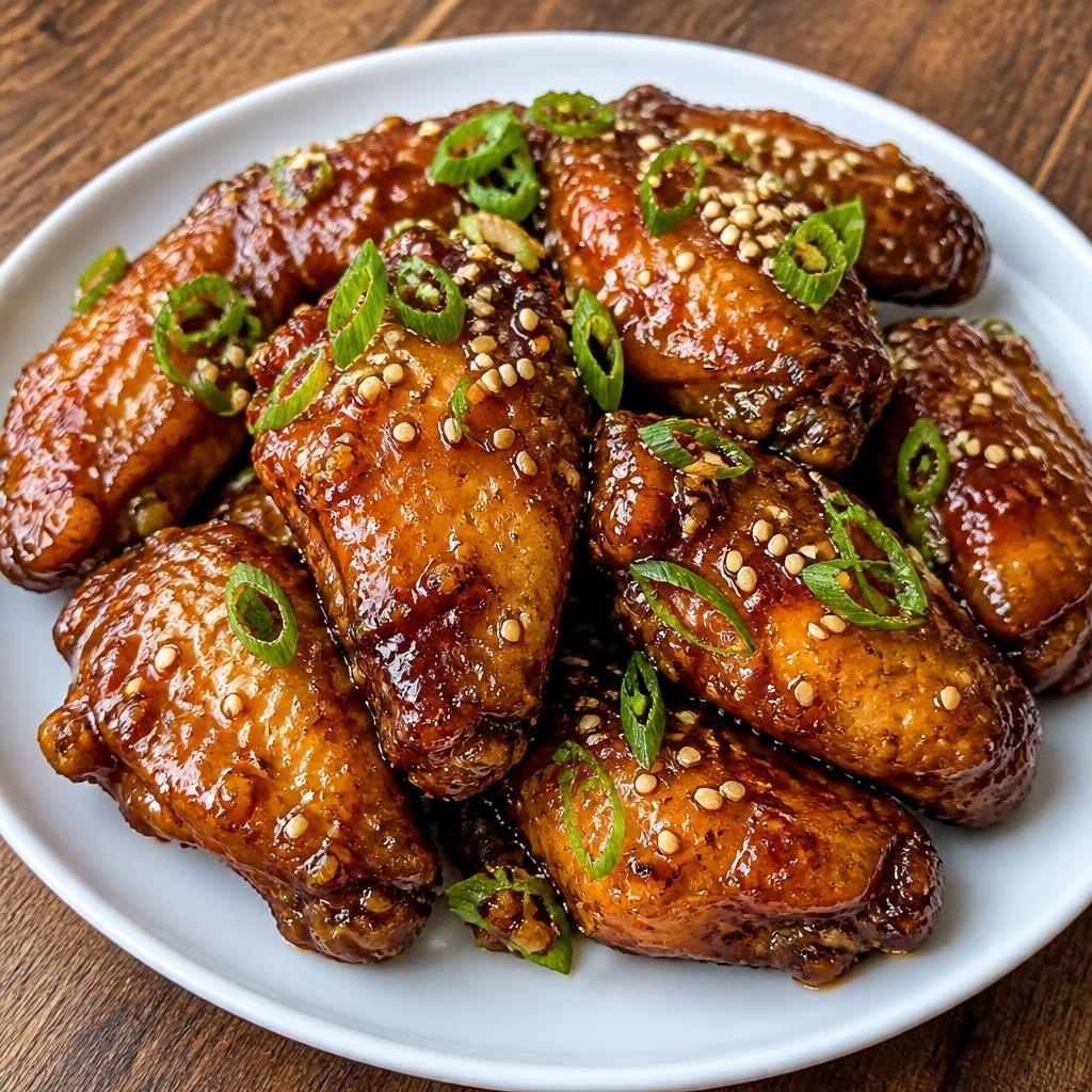 Appetizer: China – 酱油蒜香芝麻鸡翅 ▶ Jiàngyóu suàn xiāng zhīma jīchì (Soy-Garlic Sesame Chicken Wings) recipe