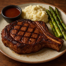 Entree: United States – Texas – Classic Texas Grilled Cowboy Steak recipe