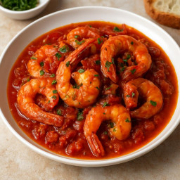 Entree: Italy – Friuli-Venezia Giulia – Gamberi alla Busara (shrimp in Busara sauce) recipe